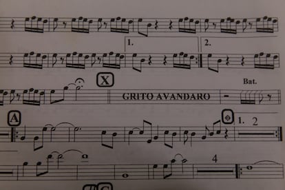 partitura del Grito Avándaro