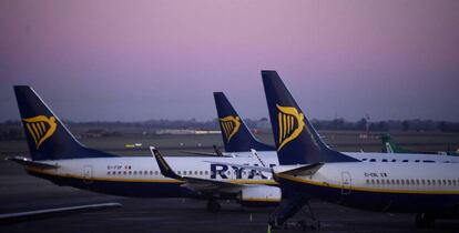 Aviones de Ryanair.