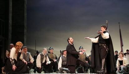 Un momento de 'La Villana' en el Teatro de la Zarzuela.