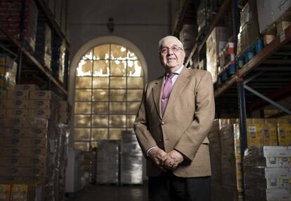 Francisco García at the Madrid Food Bank.