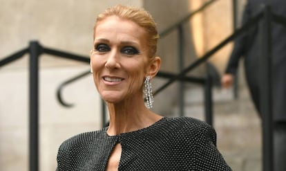 Celine Dion en un desfile en París el 22 de enero de 2019.