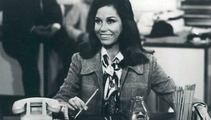 Mary Tyler Moore em sua s&eacute;rie.