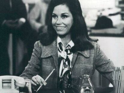 Mary Tyler Moore em sua s&eacute;rie.