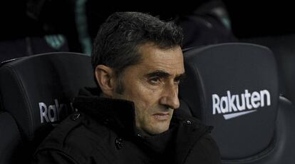 Valverde, en el último duelo ante el Valladolid.