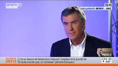 El exministro durante la entrevista este martes.