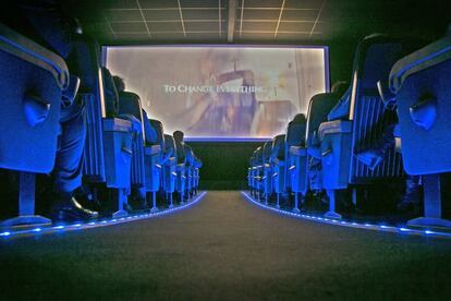Primera sesión en los renovados cines Boliche de Barcelona.