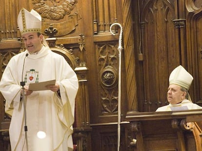 El obispo de San Sebastián, José Ignacio Munilla, pronuncia una homilia.