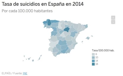 Consulta la tasa provincial por cada 100.000 habitantes y las cifras totales nacionales desde 1980.