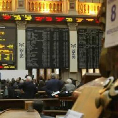 Operadores en la Bolsa de Madrid