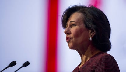Ana Botín, presidenta del Banco Santander, en Santander (España) el 18 de marzo de 2016.