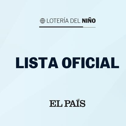 Sorteo del Niño lista premios 2023