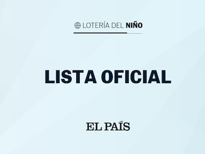 Sorteo del Niño lista premios 2023