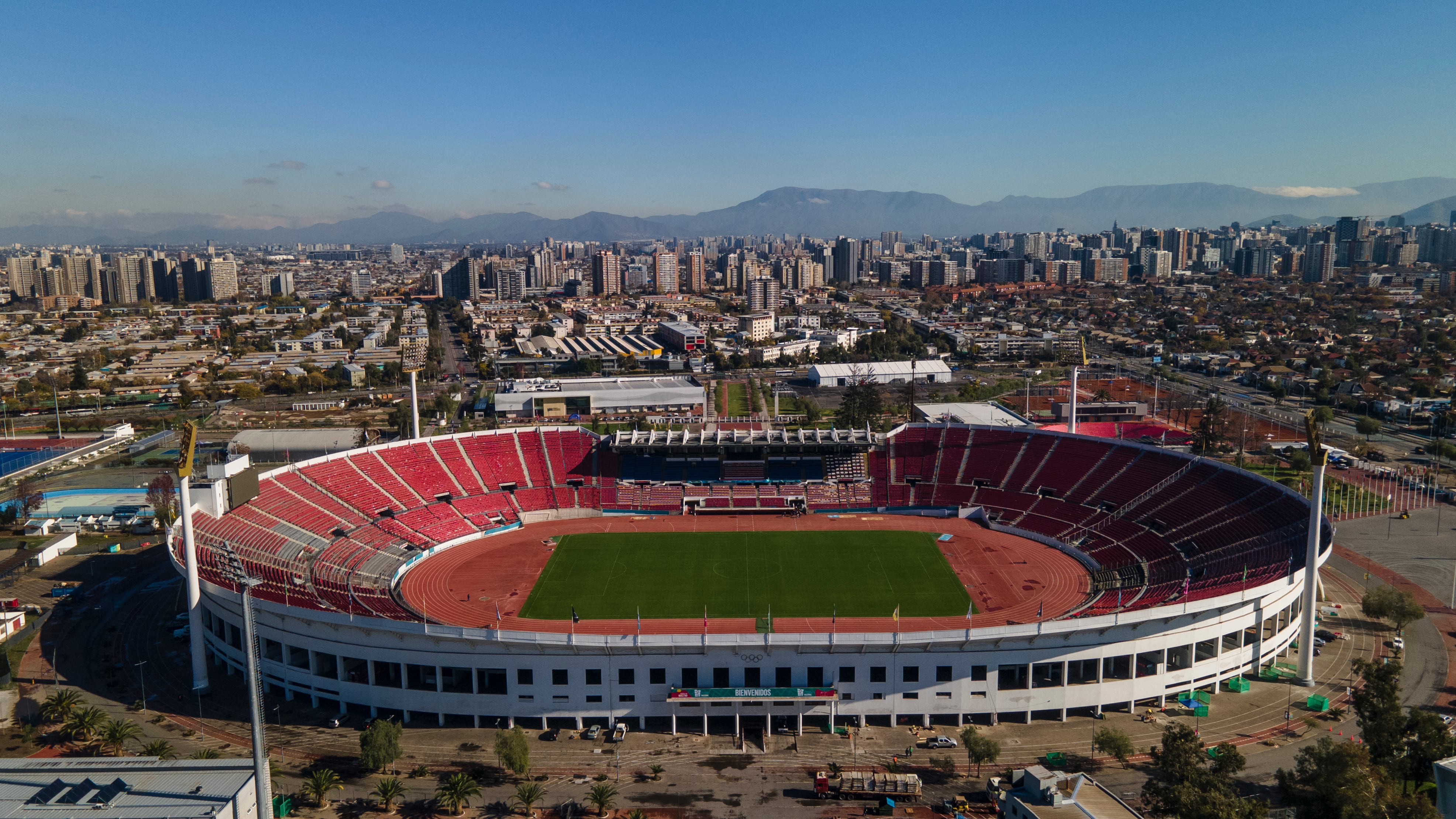 Estadio Nacional en Santiago.