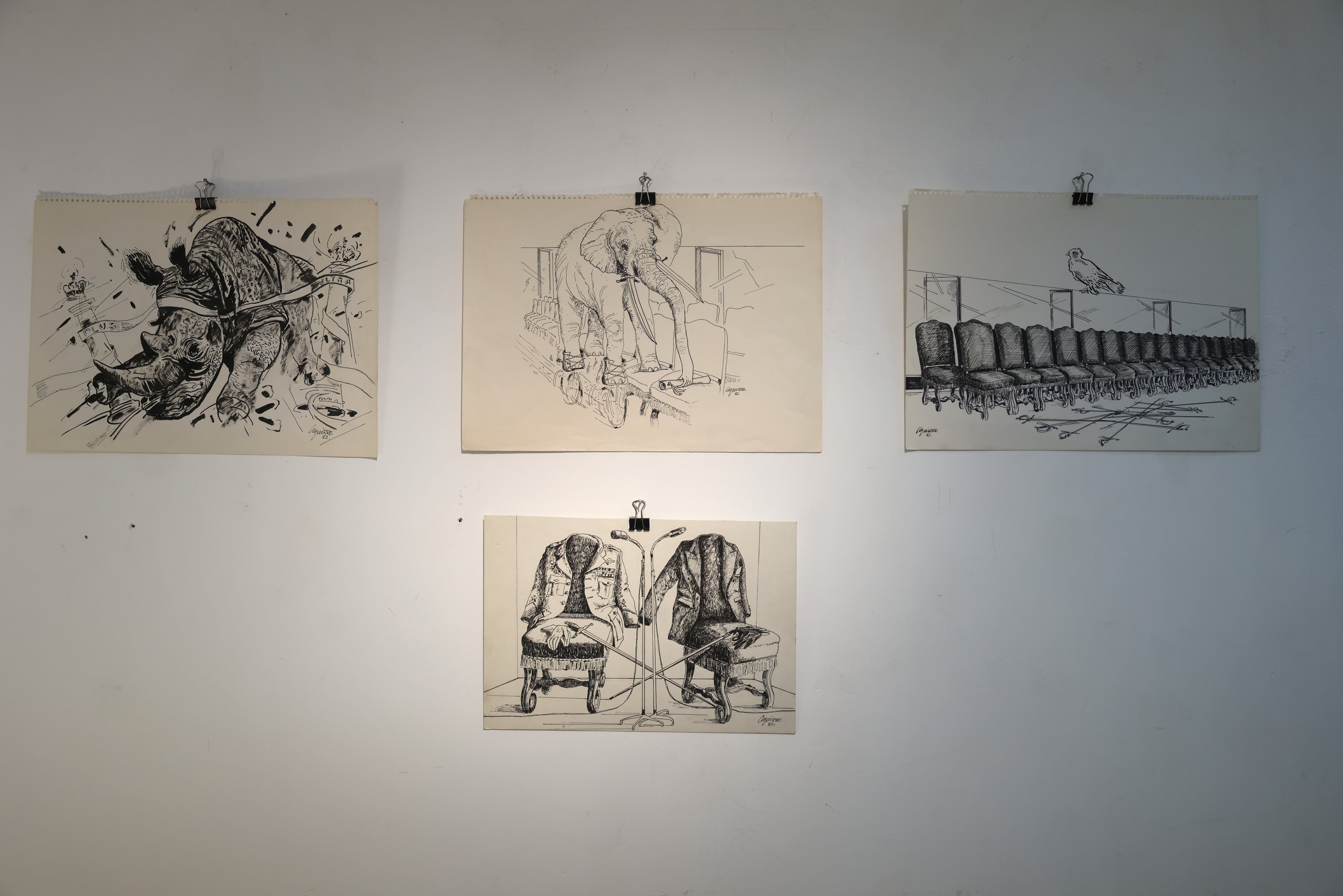 Exposición 'Mi perro tiene memoria' de Luis Fernando Aguirre en Malvin Gallery en Madrid.