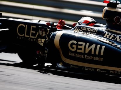 Kimi Raikkonen en su Lotus durante el Gran Premio de Hungría
