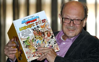 Francisco Ibáñez con las nuevas aventuras de Mortadelo y Filemón.