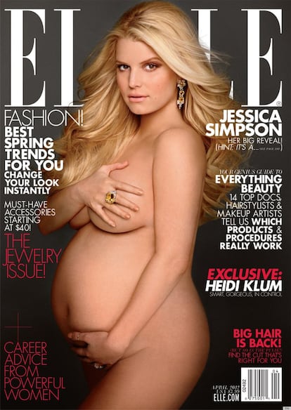 En marzo de 2012, la cantante Jessica Simpson se inspiraba en la famosa portada de Demi Moore para aparecer en la primera página de 'Elle'.