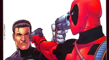 Punisher contra Deadpool, por Steve Dillon.