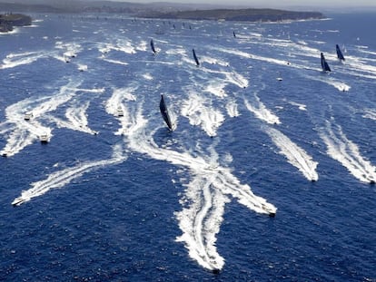 Salida de la regata Sydney Hobart 2018.