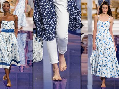 Las modelos de Ralph Lauren desfilan descalzas