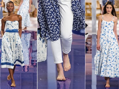 Las modelos de Ralph Lauren desfilan descalzas