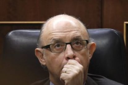 Crist&oacute;bal Montoro, en el pleno del Congreso.