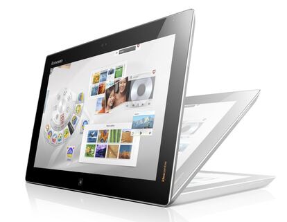 Lenovo Flex 20, un ordenador-tableta con Windows 8. Pantalla t&aacute;ctil de 20 pulgadas y m&uacute;ltiples posiciones de uso.