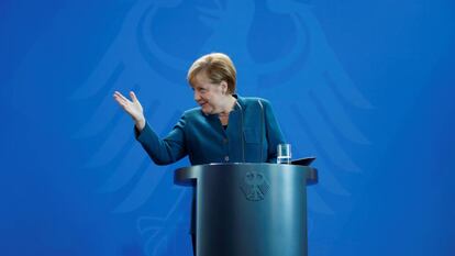 A chanceler Angela Merkel nesta quinta-feira.