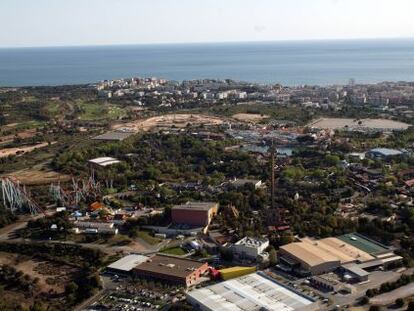 Terrenos entre Port Aventura y el mar donde se instalar&aacute; BCN World. 