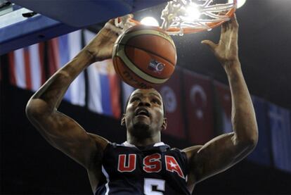 Kevin Durant, en el partido ante Eslovenia.