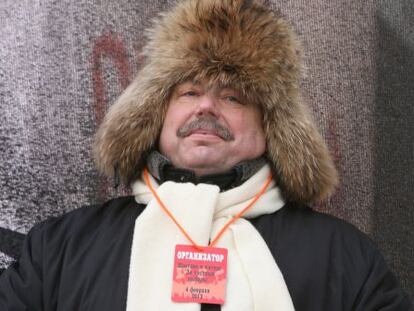 Guennadi Gudkov, durante un mitin de la oposici&oacute;n, el pasado febrero.