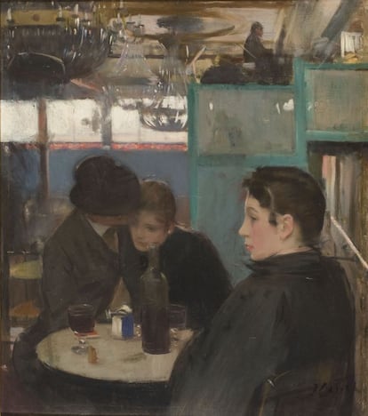 'Interior del Moulin de la Galette" es una obra de Ramón Casas (1866-1932) que se expone en el MNAC.