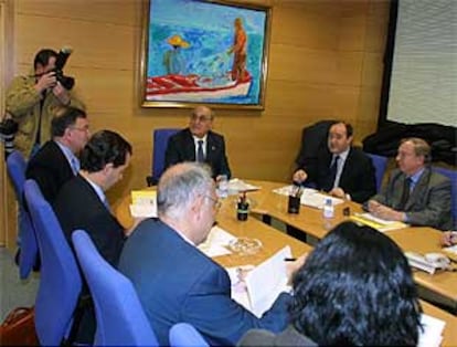 Pleno del Consejo General del Poder Judicial reunido ayer en Bilbao.