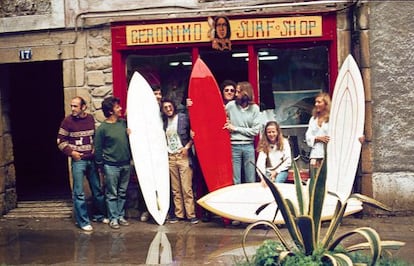 La tienda Gerónimo, en Zarautz, fue probablemente el primer establecimiento dedicado al surf.
