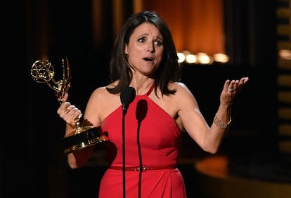 Julia Louis-Dreyfus ganó el premio a la Mejor Actriz de comedia por su trabajo en Veep.