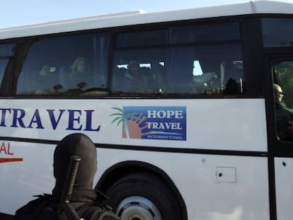 Turistes que van sobreviure a l'atemptat de Tunis.