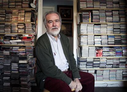 Film director Gonzalo García Pelayo, photographed during the interview at his home in Madrid.