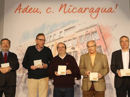 Narcís Serra, Raimon Obiols, Miquel Iceta, José Montilla i Pere Navarro.