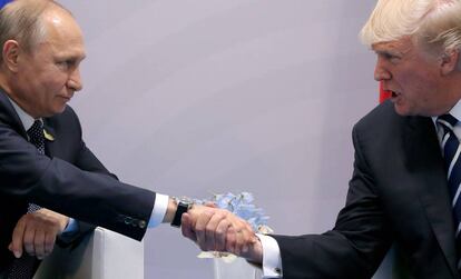Putin y Trump, en su reuni&oacute;n oficial en el G-20. 