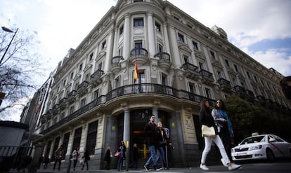 La sede la Comisi&oacute;n Nacional de los Mercados y la Competencia (CNMC), en Alcala, 47, Madrid.