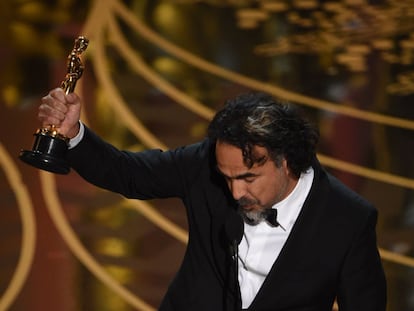 Iñárritu, amb l'Oscar al millor director per 'El renacido'.