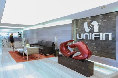 Interior de las oficinas de Unifin en Ciudad de México