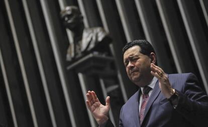 Presidente da Assembleia de Deus no Amazonas, pastor Jonatas Câmara participa de homenagem aos 100 anos da igreja no Senado em novembro de 2017.