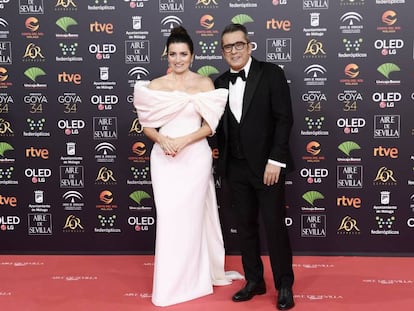 Silvia Abril y Andreu Buenafuente llegando a la gala de los Goya 2020.