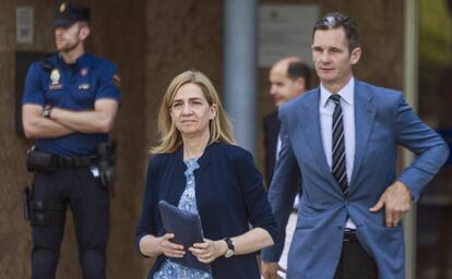 La infanta Cristina e Iñaki Urdangarín, en junio de 2016.