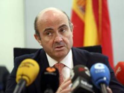 El ministro español de Economía y Competitividad, Luis de Guindos. EFE/Archivo