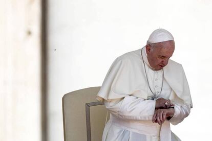 El papa Francisco, durante una audiencia el pasado junio.