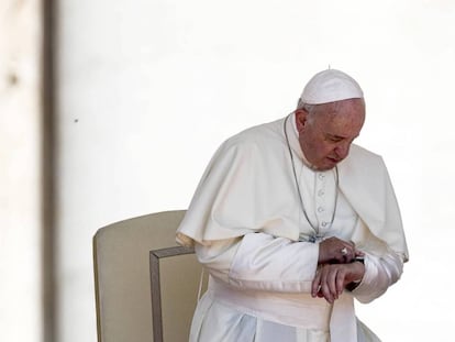  El papa Francisco, durante una audiencia el pasado junio. 