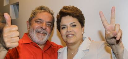 Lula da Silva y Rousseff en 2010.