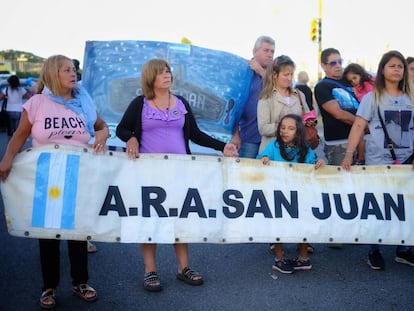 Familiares dos 44 tripulantes do 'ARA San Juan'.